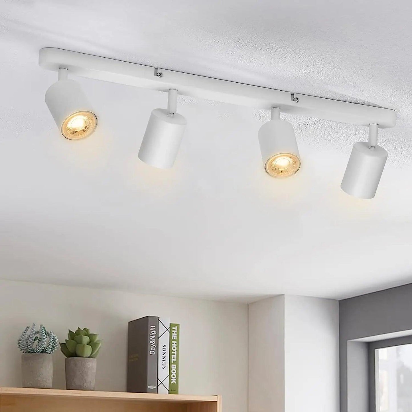 plafonnier led spot rotatif aluminium faretto