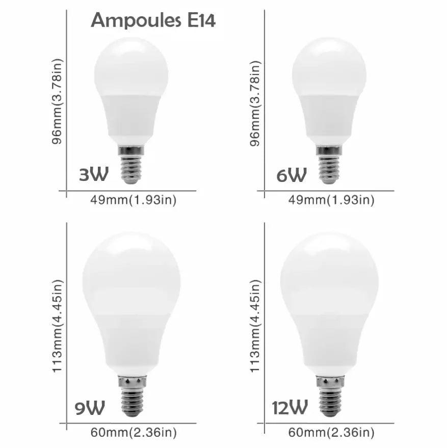 E27-E14 Ampoules LED