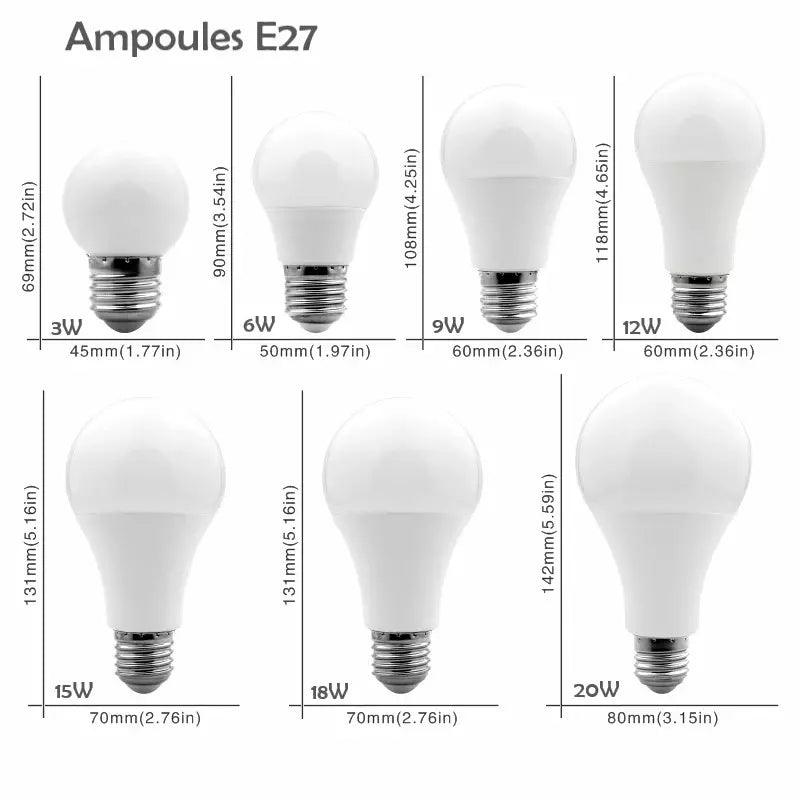 E27-E14 Ampoules LED