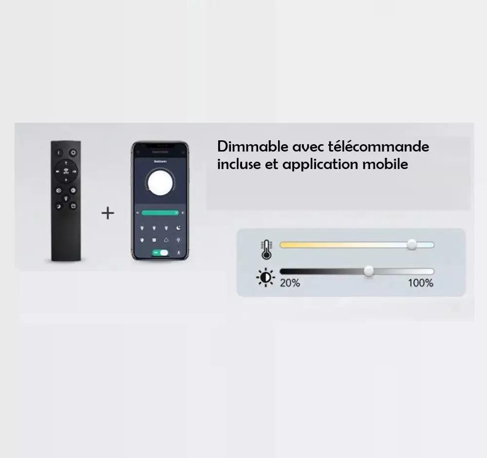 plafonnier led moderne dimmable