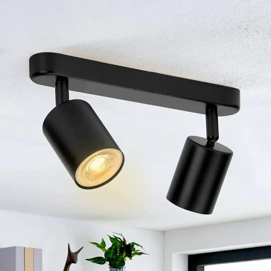plafonnier led spot rotatif aluminium