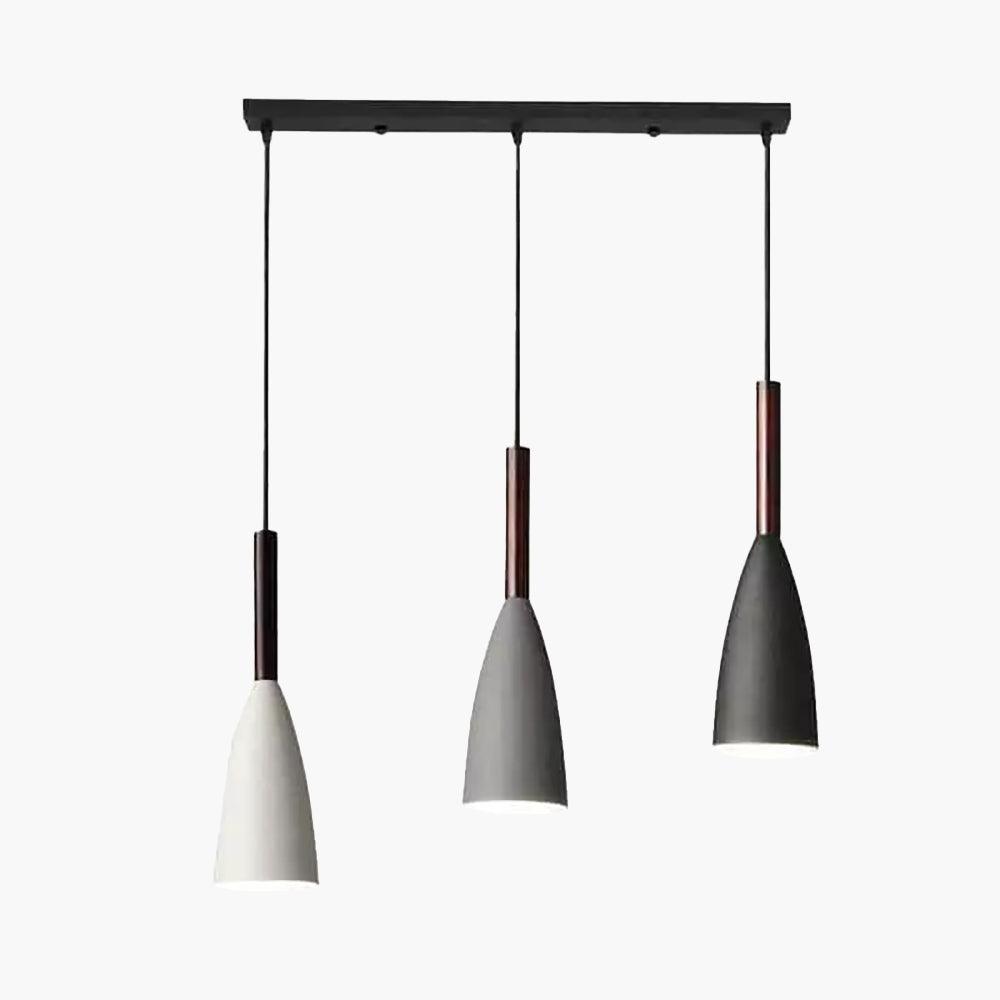 plafonnier led suspendu luminaire gris
