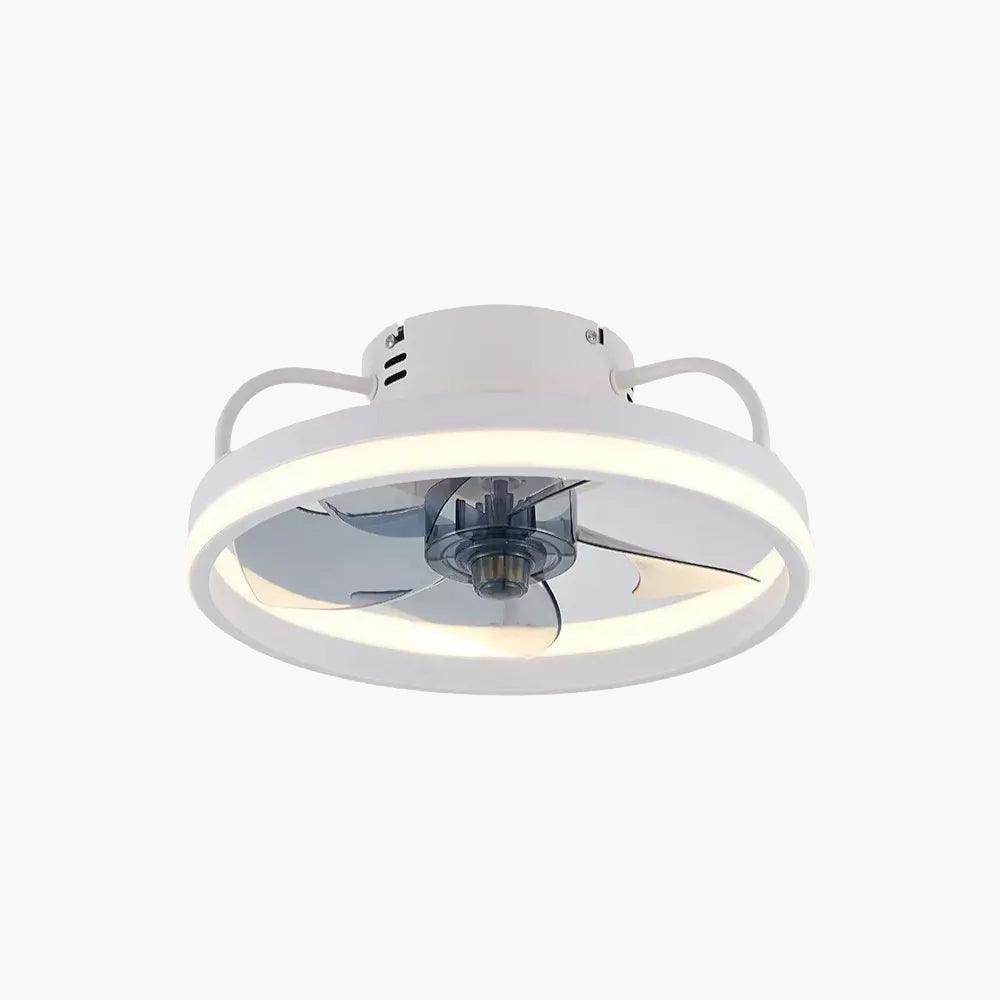 ventilateur plafonnier led gris